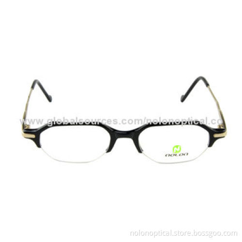 Fashion acetate retro eyeglass frames, logo can be printed